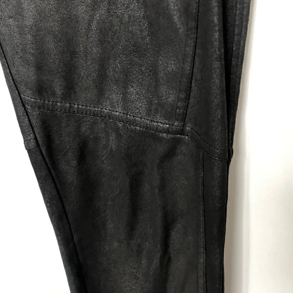 Free People Vegan Suede Black Leggings